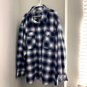 Dixxon Flannel Company S&S Blue Cycle Flannel Men’s Size 5XL never worn